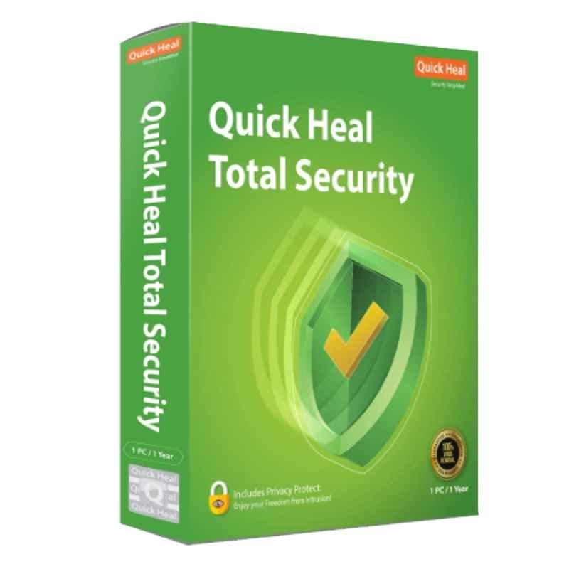 Quick Heal Total Security Regular 1 User 1 Year with CD/DVD