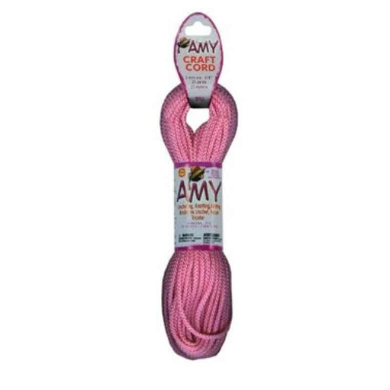 AMY 2mm 25 Yards Pink Craft Cord