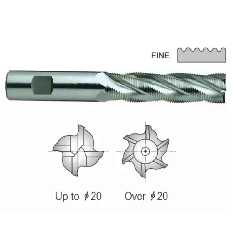 YG-1 HSSCO8 3 Flutes End Mill, E2762080, Overall Length: 88 mm