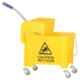 Makage 20L Plastic Yellow Wringer Trolley for Hospitals, WT20L