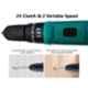Krost 1350rpm Cordless Hammer Drill Screwdriver with 2 Batteries, Led Torch Variable Speed & Torque Setting