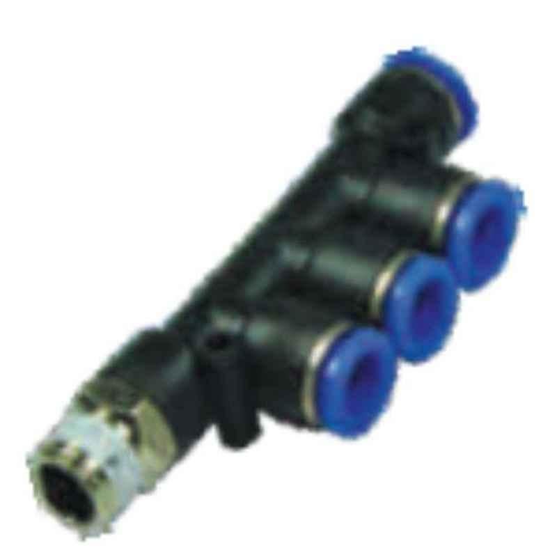 Akari 6x1/4 inch PKB Male Triple Branch