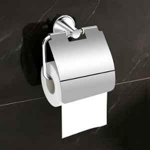 Plantex Paper Holder for Bathroom/Pure Brass Toilet Paper Holder/Tissue Paper Roll Holder/Bathroom Accessories APS-EFL-12, Chrome