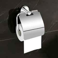 Plantex Paper Holder for Bathroom/Pure Brass Toilet Paper Holder/Tissue Paper Roll Holder/Bathroom Accessories APS-EFL-12, Chrome