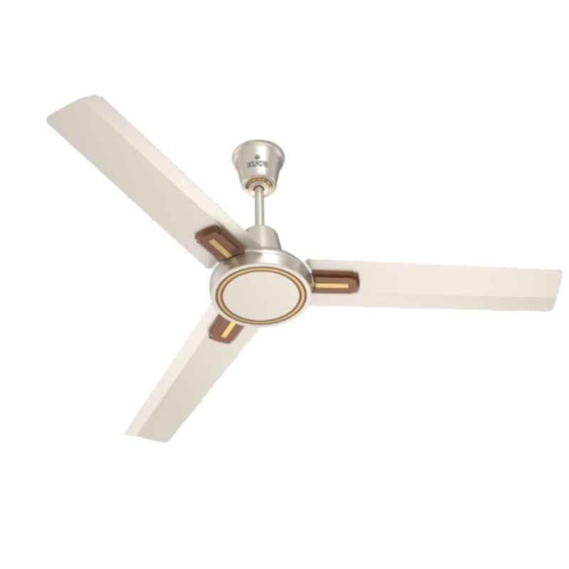 Polycab Ambiance Purocoat 75W 400rpm Pearl Ivory Premium Ceiling Fan, FCEPRST244M, Sweep: 1200 mm
