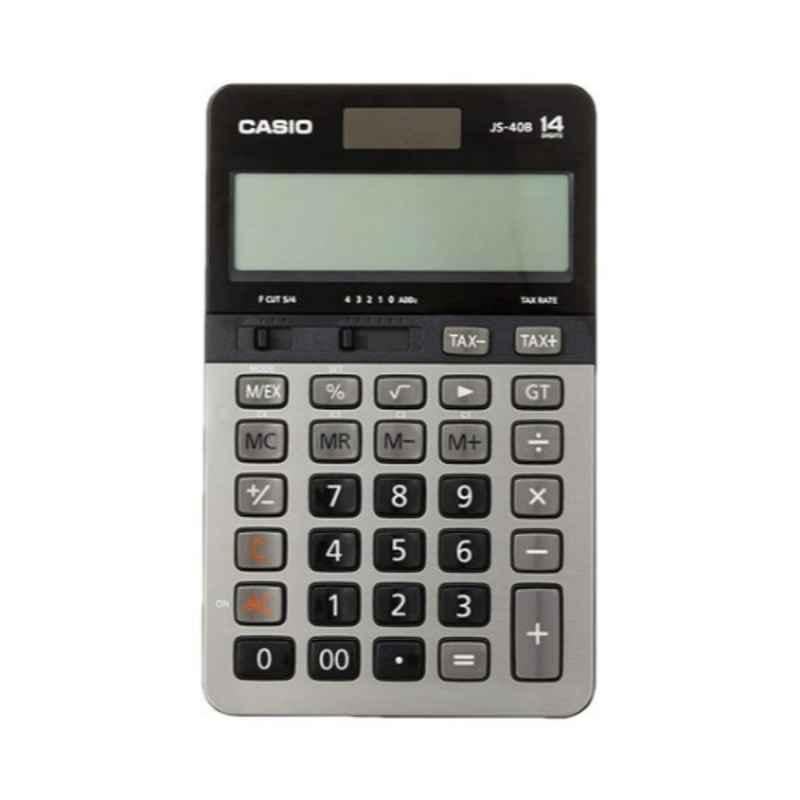 Casio JS-40B Grey & Black 14 Digit Financial Calculator