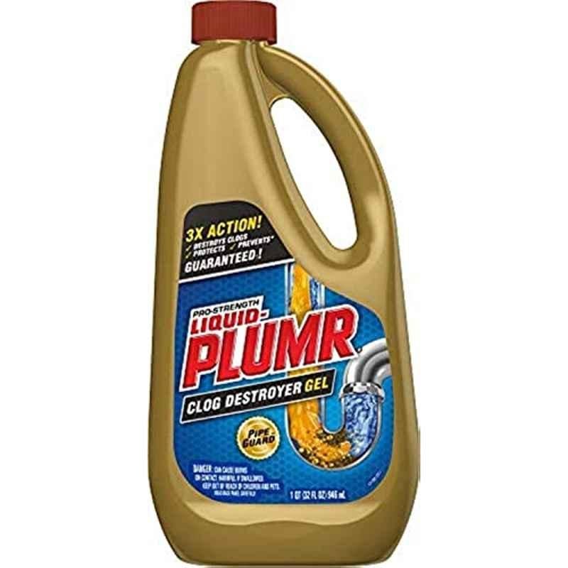 Clorox Liquid-Plumr Pro-Strength 32 Oz Clog Destroyer Gel with Pipeguard Liquid Drain Cleaner