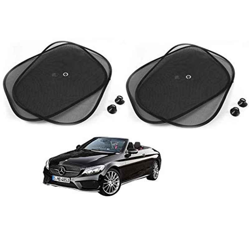 Kozdiko 4 Pcs Black Chipokoo Car Window Sunshade Curtain Set for Mercedes Benz E-Class, koz_79117