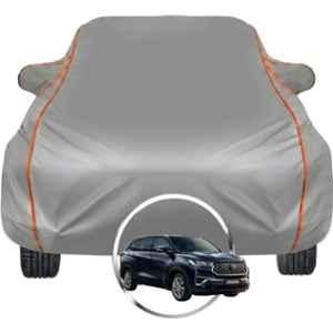 Allextreme Polyester Grey Piping Car Cover with Triple Stitched Reflective Piping for Toyota Innova Hycross Fits All Model & Year, TOY-INN-HYCROSS-BLK