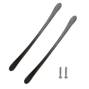 Atom 548 12 inch Black Matt Finish Zinc Cabinet Pull Handle (Pack of 2)
