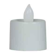 6 Pcs White Round Festival Decorative LED Tealight Candle Set for Party, Wedding, Birthday, Gifts & Diwali