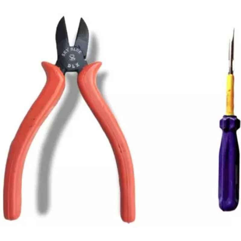Sky Blue 2 Pcs 7.8 inch Diagonal Plier Combo, SBE_PLIER_COMBO_MOD_00812