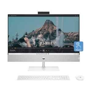 HP Pavilion 8Y9D4PA Snow Flake White All in One Desktop with Intel i7-13700T/16GB/1TB SSD/MS Office 2021/Windows 11 Home & 27 inch FHD Display, 27-CA2003