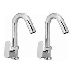 Fastgear Brass Silver Chrome Finish Bib Tap, FG294 (Pack of 2)