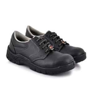 Dyke REG + Leather Steel Toe Black Work Safety Shoes, Size: 12