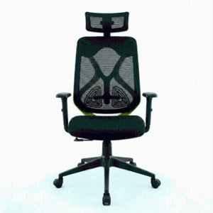 Sun Office Furniture SOF-03A Mesh Black & Green High Back Executive Chair