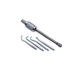 Forgesy Stainless Steel Silver Dental Crown Remover with 4 Tips, KL-21