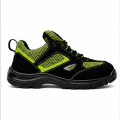 Allen Cooper AC-1434 Heat & Shock Resistant Steel Toe Green & Black Work Safety Shoes, Size: 10