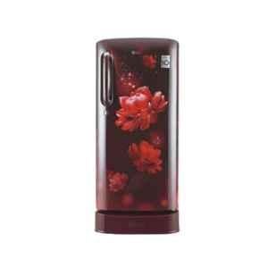 LG 190L 4 Star Scarlet Charm Smart Inverter Refrigerator, GL-D201ASCY