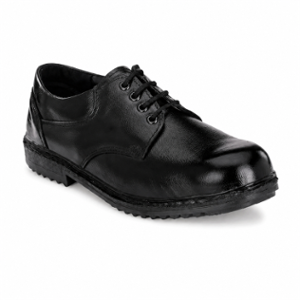 ArmaDuro AD1012 Leather Steel Toe Black Work Safety Shoes, Size: 10