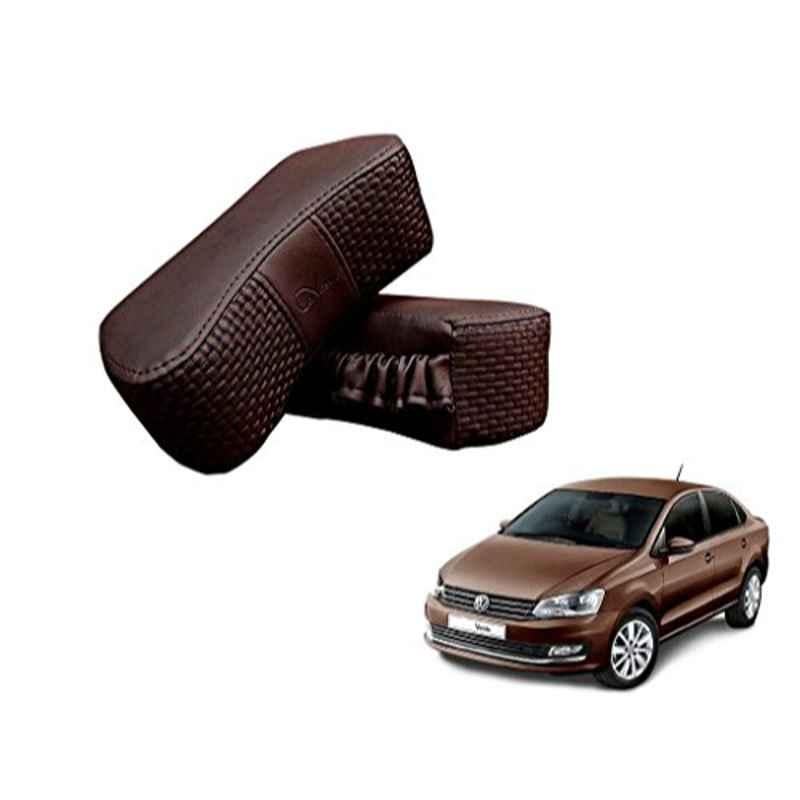 Kozdiko 2 Pcs Memory Foam Cola Neck Rest Cushion Pillow Set for Volkswagen Vento