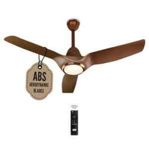 Kuhl Meridian M1 30W 5 Star 285rpm 3 Blade Brown BLDC Ceiling Fan with Remote & 5 Years Warranty on Motor, Sweep: 1200 mm