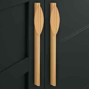 Plantex 288mm Aluminium Gold PVD Finish Pull Cabinet Handle for Home & Office, APS-DTC-5590-GOLD-288MM-PK-2 (Pack of 2)