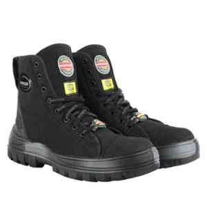 Liberty Warrior Jungle King Leather Soft Toe Black Work Safety Boots, LB-JK-BLK, Size: 6