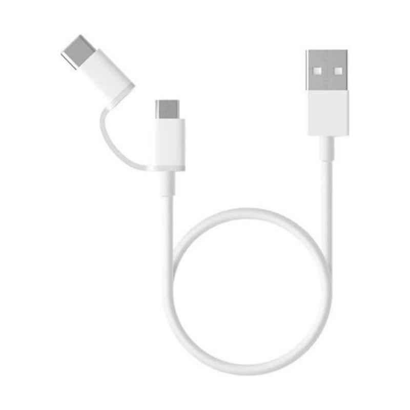 Xiaomi Mi 30cm 2-in-1 White Charging Cable, SJV4083TY