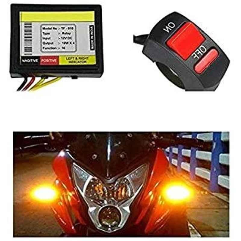 AOW Bike Hazardious Flasher with On-Off Switch for All LED/Bulb Indicators f-31