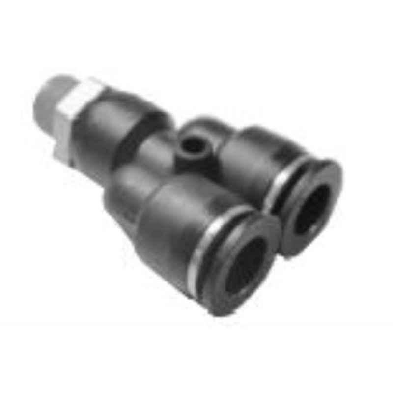 Spac 12mm 2 Thread EPX Male Branch Y Connector
