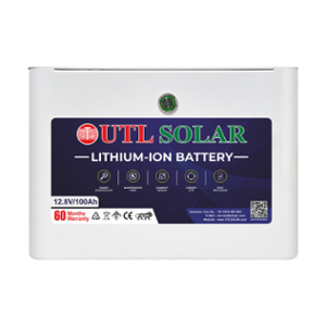 UTL 12.8V 100Ah Black Lithium-ion Solar Inverter Battery with 60 Months Warranty, ULIBES-12.8V100AH-LP100-WM