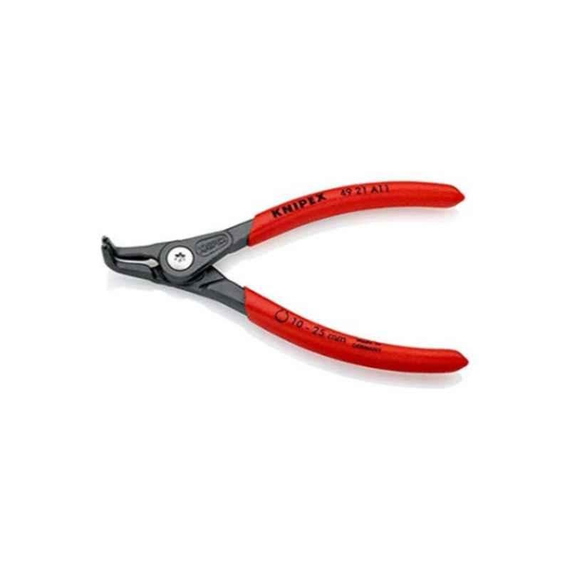 Knipex 189mm Plastic Red Precision Circlip Plier for External Circlip, 4921A21