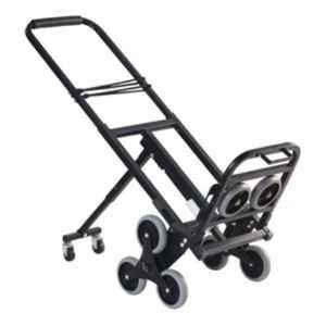 Inaithiram HT150BS 150kg Mild Steel Black & Grey Staircase Climbing Hand Truck with Back Support