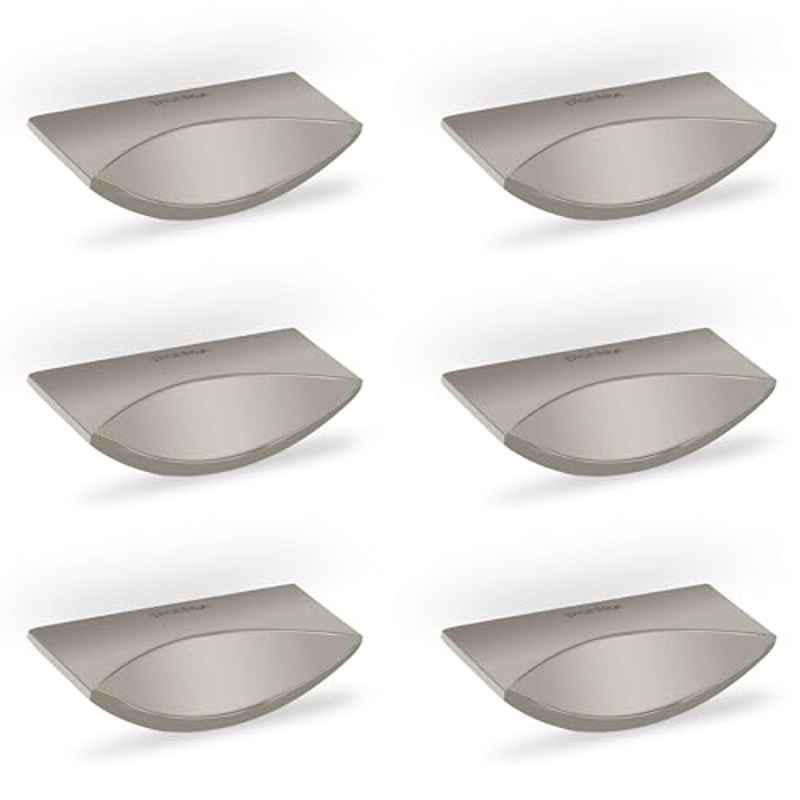 Plantex Knobs for Drawer/Rectangular Drawer Knob/Pull-Push Knobs for Kitchen/Bedroom Drawer (Pack of 6) Satin White