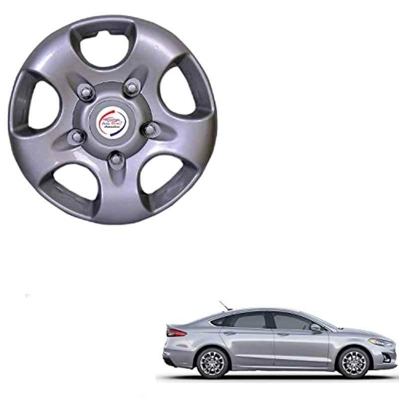 Auto Pearl 4 Pcs 15 inch ABS Silver SC01 Hubcap Wheel Cover Set with Retention Ring for Ford Fusion