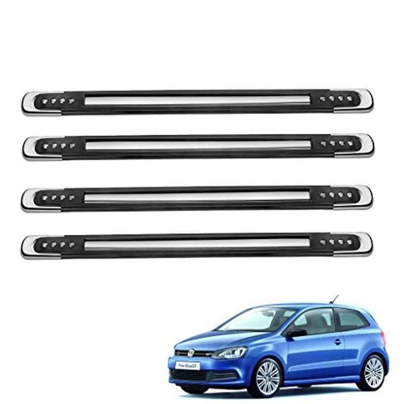 Kozdiko 4 Pcs Designer Black Bumper Protector Set for Volkswagen Polo GT, Koz-31852