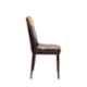 Teal Orbit Faux Leather Brown & Beige Dining Chair, 19002045