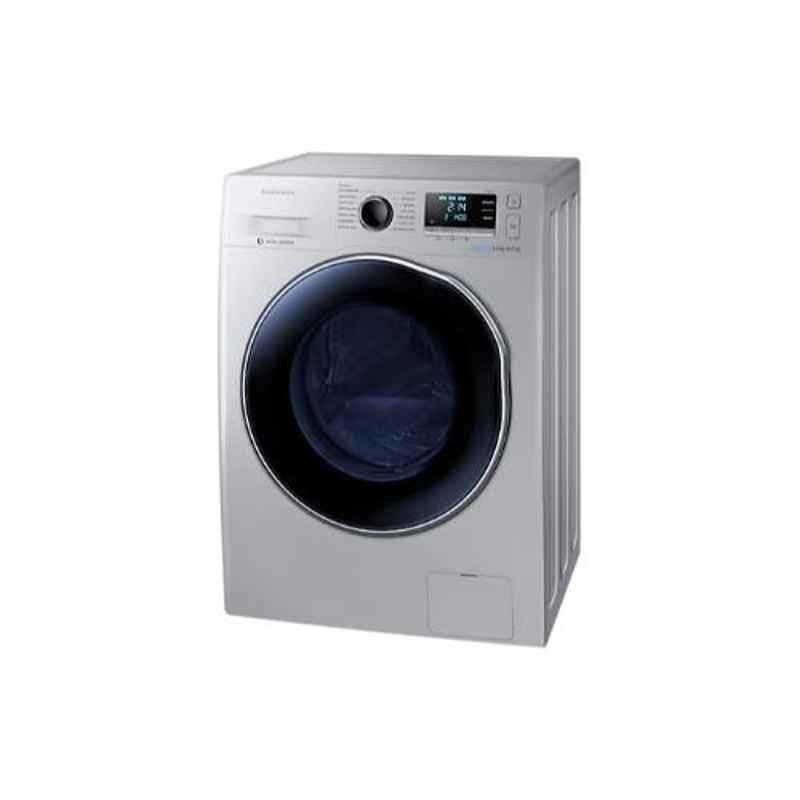 Samsung 8kg Silver Front Loading Washing Machine with Eco-Bubble, WD80J6410AS
