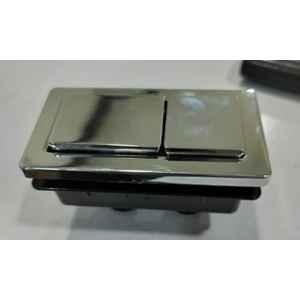 Plantex Flush Push Button/80mm Square Dual Push Button for Flush Tank/Water-Saving Technology Chrome