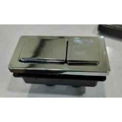 Plantex Flush Push Button/80mm Square Dual Push Button for Flush Tank/Water-Saving Technology Chrome