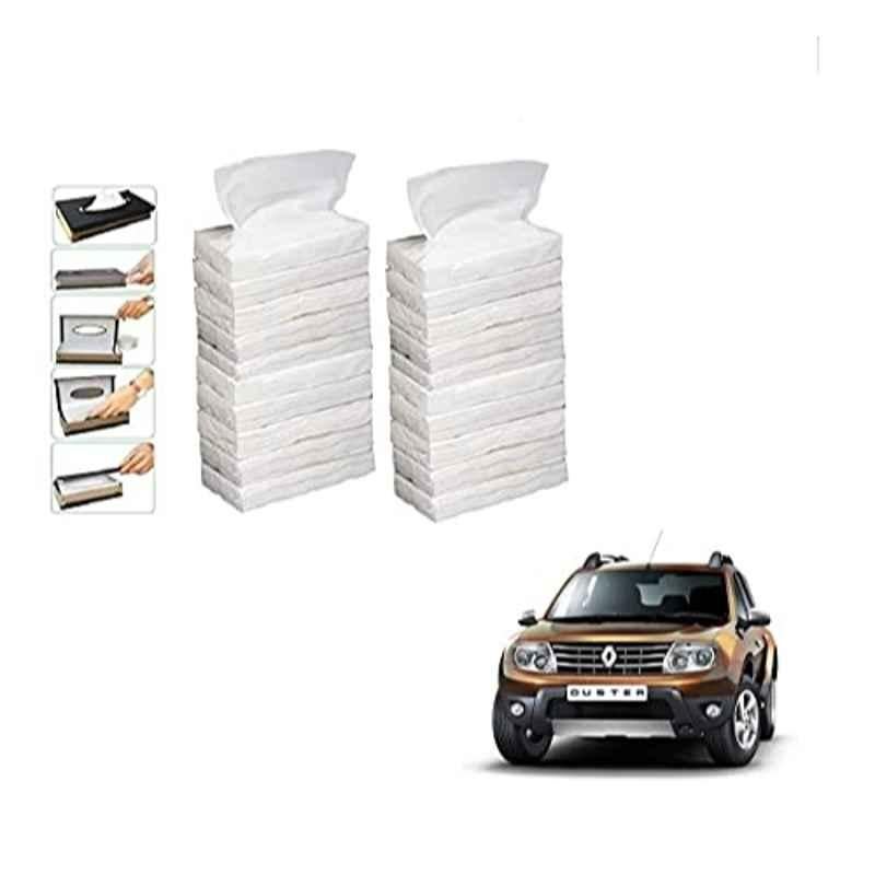 Kozdiko 100 Pulls Dispenser Box Refiller Tissue Paper with 200 Sheets for Renault Duster (Pack of 20)