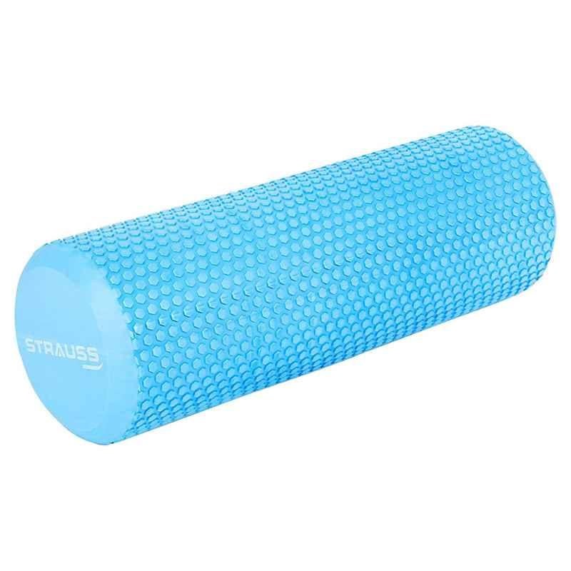 Strauss 45cm Sky Blue Yoga Foam Roller, ST-1440