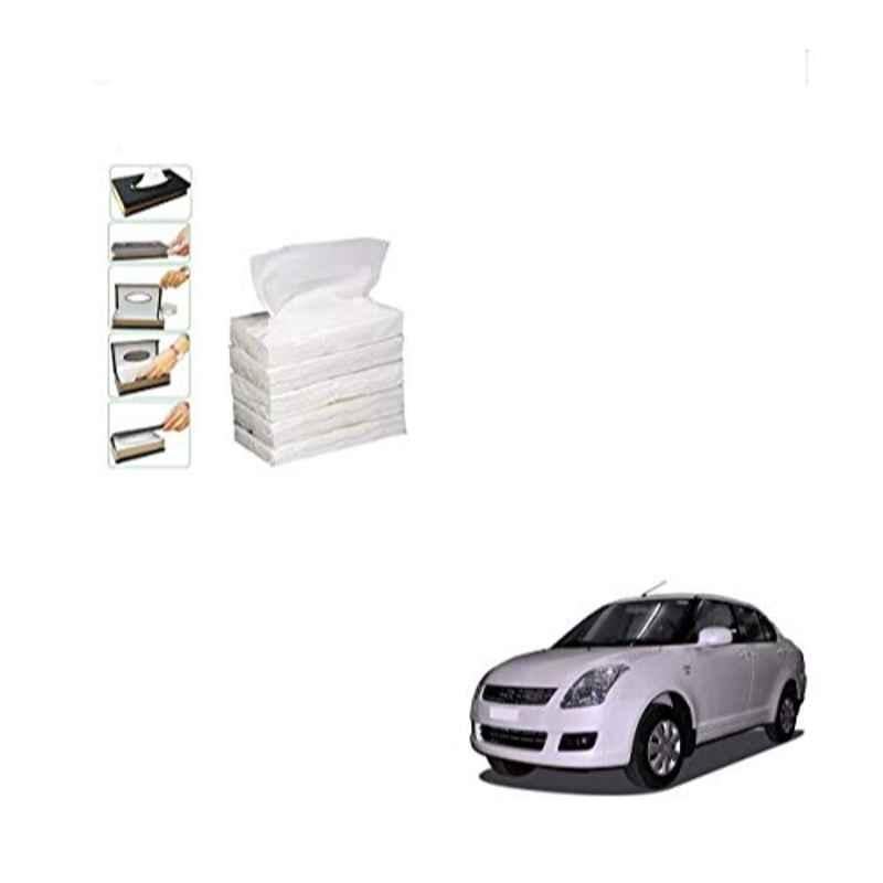 Kozdiko 100 Pulls Dispenser Box Refiller Tissue Paper with 200 Sheets for Maruti Suzuki Old Dzire (Pack of 5)
