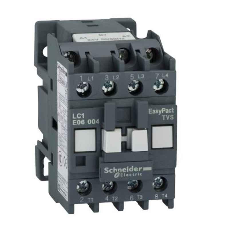 Schneider Electric 40A AC-1 4 NO 4 Pole EasyPact TVS Power Contactor, Coil Voltage:220 V, LC1E18004M5WBIN