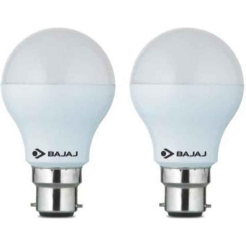 Bajaj 5W White B22 Standard LED Bulb, 830083 (Pack of 2)
