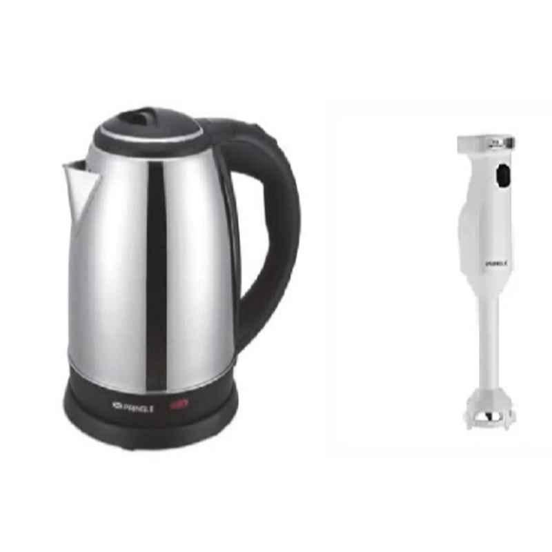 Buy Pringle Neo Dlx 1.8L 1500W Stainless Steel Black & Silver Cordless Electric Kettle & HB111