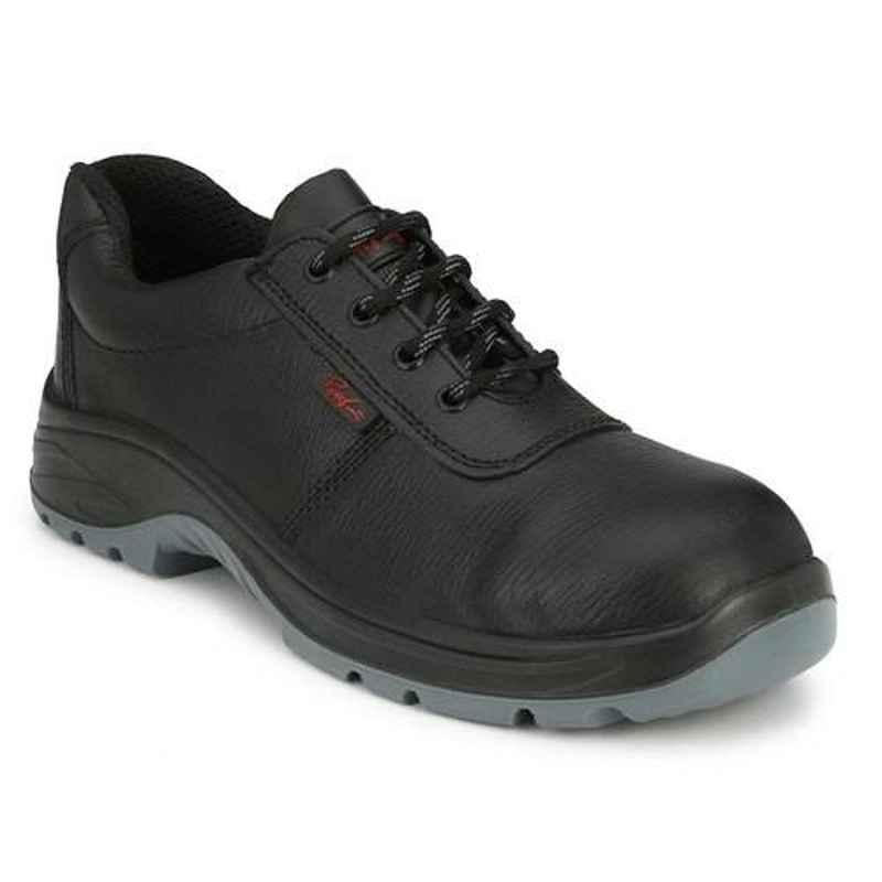Ramer Bolt R Steel Toe Black Work Safety Shoes, Size: 8