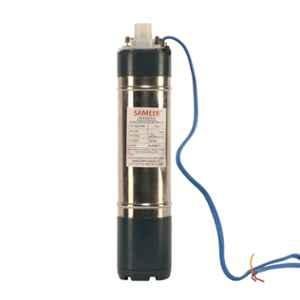 Sameer I-Flo 1HP 8 Stage Oil Filled Submersible Pump with Control Panel with 1 Year Warranty, Total Head: 150 ft