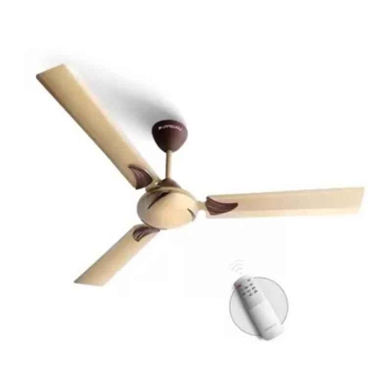 Longway Creta P1 50W Golden Remote Controlled Ceiling Fan, Sweep: 1200 mm